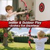 Black LED Kids Bow and Arrow Set with 12 Arrows, Hanging Target & Quiver - Indoor/Outdoor Sport Gift for Boys Girls Ages 4-12 - 2 of 4