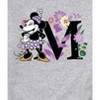 Men's - Disney - Minnie Mouse Vintage Florals Graphic Fleece Sweatshirt - 2 of 4
