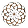 Metal Starburst Wind Spinner Inspired Wall Decor Bronze - Olivia & May: Iron Artwork, Vertical Display, Contemporary Style - 4 of 4