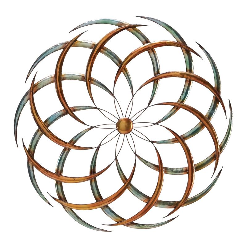 Metal Starburst Wind Spinner Inspired Wall Decor Bronze - Olivia &#38; May, 4 of 7