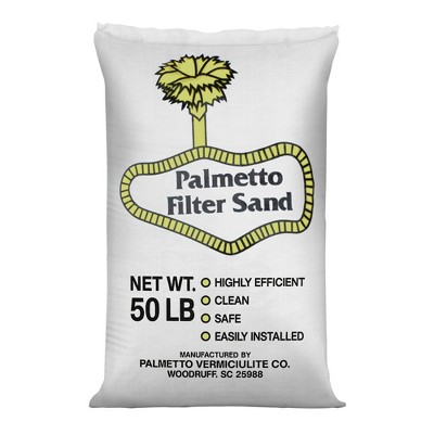 Palmetto Filter Sand for Residential and Commercial Pool Sand Filters for Removing Leaves, Dirt, Dust, and Small Particles