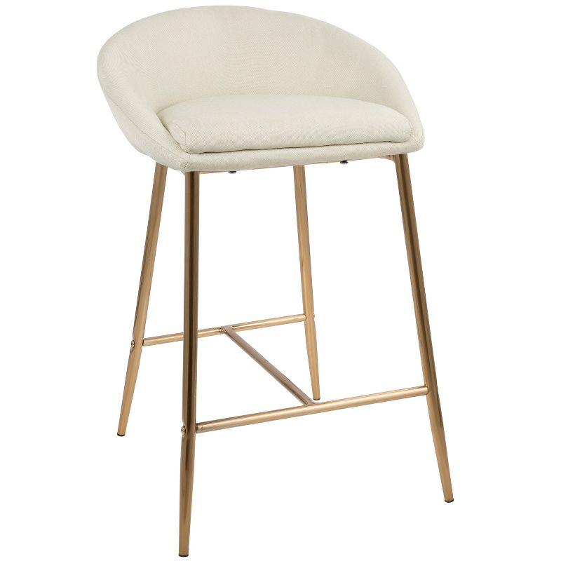Set of 2 26" Matisse Glam Counter Height Barstools - LumiSource, 3 of 13