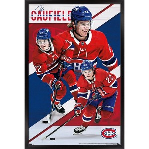 Trends International NHL Montreal Canadiens - Cole Caufield 22 Framed Wall Poster Prints - 1 of 4