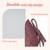 SEVOBAL 2Pack Seat Cushions with Premium Soft Cotton Filling, Non-Slip Bottom, Comfortable Durable Chair Pads for Living Room, Red, 17"*16.5"*2.2" - 4 of 4