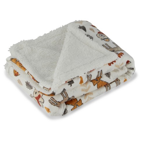 Sandy & Simon Lovey Faux-shearling Baby Blanket For Gender Neutral ...