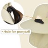 Tirrinia Wide Brim Sun Hat with Ponytail Hole for Women, UV Sun Protection Safari Cap with Neck Flap - 2 of 4