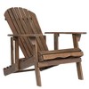 CAVINAS Wooden Folding Adirondack Chair, Rustic Foldable Outdoor Chair with Slatted Design, Portable Camping Chair for Adults, Patio Chair - 4 of 4