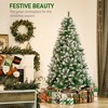 6ft Unlit Snow-Dusted Full Fir Artificial Christmas Tree with Realistic Branches, 61 Pine Cones and 800 Tips - 4 of 4