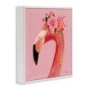 Stupell Industries Floral Flamingo Pink Portrait, 24" x 24" - 3 of 4