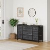 Homhougo TV Stand for TVs up to 55" Black - 4 of 4