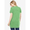Woman Within Plus Size Marled V-Neck Tunic - 3 of 4