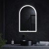 Arched Frame LED Dimmable Anti-Fog Bathroom Vanity Mirror - 2 of 4