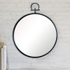 VIP Metal 18.5 in. Black Framed Mirror Round - 2 of 4