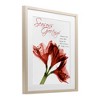 Stupell Industries Season's Greetings Holiday Amaryllis Framed Print Under Glass Art - 2 of 4