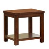 Royal Hampton Shaped End Table with Open Bottom Shelf, Dark Cherry - 2 of 4