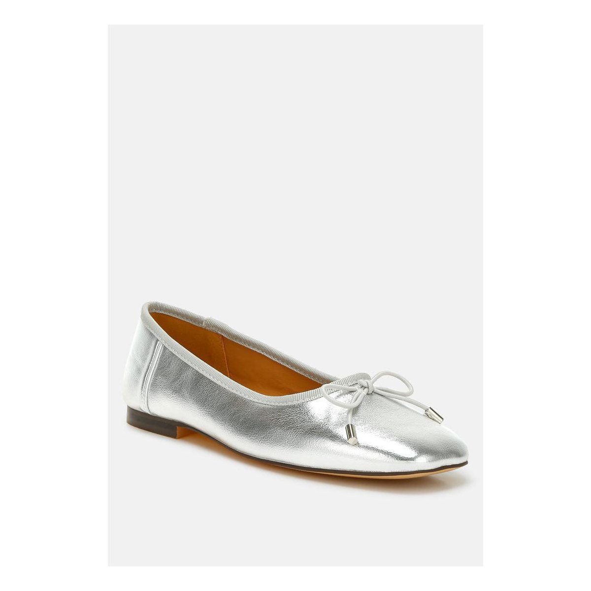 Обувь Rag & Co Womens Primrose Metallic Pleather Bow Ballerinas 10 — фото 2