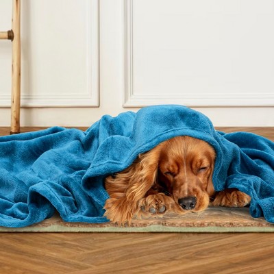 Turquoise Twin Size Fleece Flannel Throw Blanket