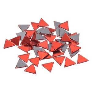 Unique Bargains Flat Back Sew on Acrylic Irregular Mirrored Beads for Evening Dresses Cloth 50 Pcs - 1 of 4