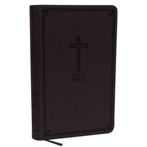 NKJV, Deluxe Gift Bible, Imitation Leather, Gray, Red Letter Edition - by  Thomas Nelson (Leather Bound) - 1 of 1