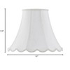 Cal Lighting CALSH-8105/12-WH Transitional Shade Lighting Accessories, White - 2 of 2