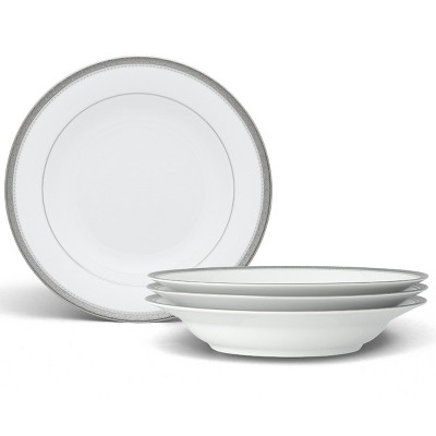 Noritake Charlotta Platinum Set Of 4 Rim Soup Bowls : Target