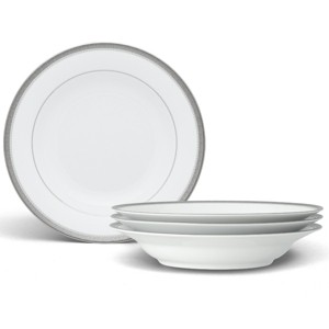 Noritake Charlotta Platinum Set of 4 Rim Soup Bowls - 1 of 4