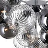 CWI Lighting Pallocino 10 Light Flush Mount With Chrome Finish - 3 of 4