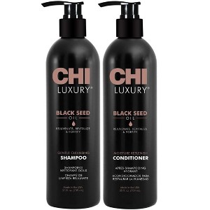 Chi Luxury Black Seed Oil Shampoo & Conditioner (25 oz DUO SET) - Gentle Cleansing to remove Impurities and Strengthens Hair - 1 of 2