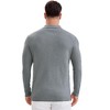 INSPIRE CHIC Men's Long Sleeve Solid Color Pullover Business Knitted Polo Shirt - 3 of 4