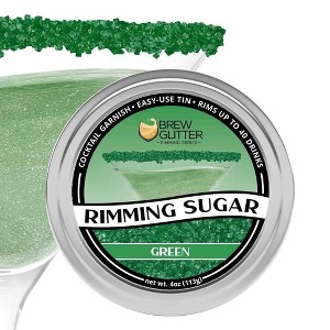 Brew Glitter Colorful Cocktail Rimming Glitter Sugar Series (1x 4oz Tin) - 1 of 4