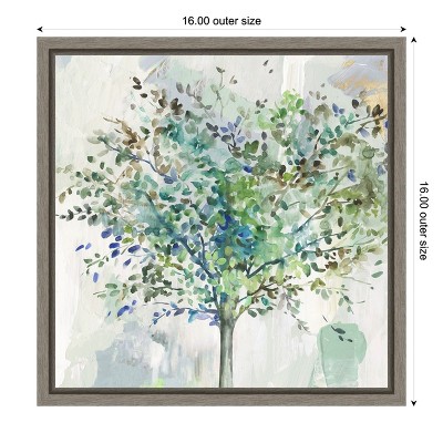 Glorious Still Moment Green Tree Canvas Wall Art Print