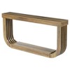 Resenkos Mid - Century Modern Wooden Console Table, U - Shaped Entryway Sofa Side Table Brown - 2 of 4