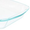 Soho Lounge Carnegie Hill 16 inch x 11 Inch x 3.1 Inch Tempered Glass Multi-Purpose Pan with Built-in Handles - 3 of 4