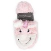 Elanze Designs Unicorn Pink Women's Animal Cozy Plush Lined Non Slip Fuzzy Slipper - Small - 3 of 4