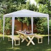 vidaXL Party Tent White Polyethylene, Iron 8.2 x 8.2 ft - 2 of 4