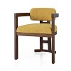 CAVINAS Set of 2 Dining Chairs with Rubberwood Frame, 30.5" H Velvet Upholstered Dining Room Chair - 3 of 4