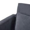 DOMETOUR 74" Loveseat Sofa, Corduroy Sofa Couch with 2 Pillows Small Modern Comfy Couch for Living Room - 4 of 4