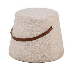 Nordlys Bouclé with Rope Pouf Vintage Style Upholstery Living Room - 1 of 4
