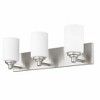 Soledad 3-Light Vanity Light - Minimalist Steel Design with Chic White Glass Shades - 4 of 4
