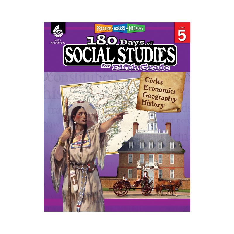 180 Days of Social Studies for Fifth Grade - (180 Days of Practice) by  Catherine Cotton & Patricia Elliott & Melanie Joye (Paperback), 1 of 2