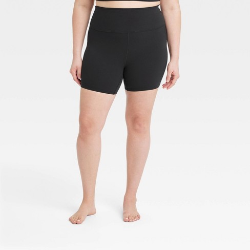 YOGALICIOUS Black Lux Crossover High Rise Twist Front Waistband