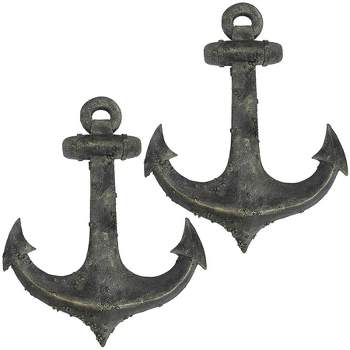 Design Toscano Ahoy There Maritime Anchor Wall Sculpture: Set of Two