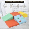 5-Piece Baby Soft Play Set, Indoor Foam Playground for Toddlers, Climbing Crawling Sliding Building Blocks, Montessori Activity Toys - 4 of 4