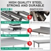 60x24 Inch Stainless Steel Work Table w/ Backsplash & Adjustable Shelf for Commercial Kitchen | Heavy Duty - 4 of 4