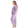 Just Love Womens One Piece Winter Holiday Adult Bodysuit Faux Shearling Lined Hoody Xmas Pajamas - 3 of 4