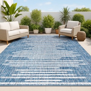 JONATHAN Y Zolak Berber Stripe Geometric Indoor/Outdoor Area Rug - 1 of 4