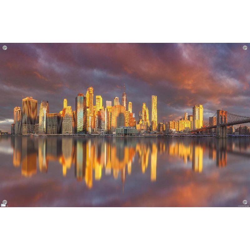 Trends International Cityscapes - New York City, New York Skyline at Dawn Unframed Wall Poster Prints, 4 of 7