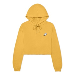 Dalix Ghost Embroidered Fleece Hoodie Cold Fall Winter Women - 1 of 4