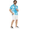 LA LEELA Mens Hawaiian Shirts Short Sleeve Button Down Shirt Floral Shirt Men Boho Holiday Casual Summer Beach Shirts for Men Funny - 4 of 4