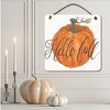 Courtside Market Hello Fall 12x12 Hanging Artboard with Twine - 2 of 2